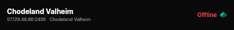 Chodeland Valheim live status badge