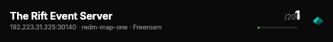 The Rift Event Server live status badge