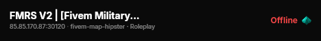 FMRS V2 | [Fivem Military Server] live status badge