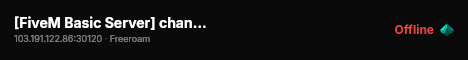 [FiveM Basic Server] change-me live status badge