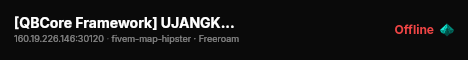 [QBCore Framework] UJANGKESMOD live status badge