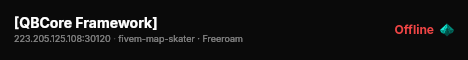 [QBCore Framework] live status badge