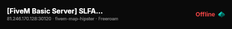 [FiveM Basic Server] SLFA TEST live status badge