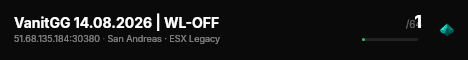VanitGG 14.08.2026 | WL-OFF live status badge