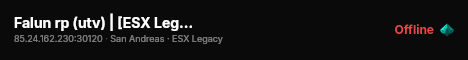 Falun rp (utv) | [ESX Legacy] live status badge