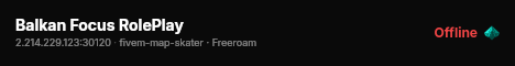 Balkan Focus RolePlay live status badge