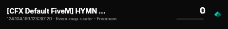 [CFX Default FiveM] HYMN MODS live status badge