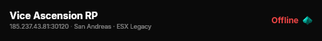 Vice Ascension RP live status badge