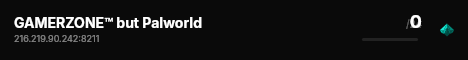 GAMERZONE™ but Palworld live status badge
