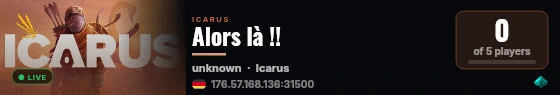 Alors là !! live status badge