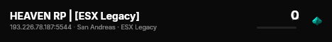 HEAVEN RP | [ESX Legacy] live status badge