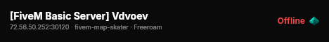 [FiveM Basic Server] Vdvoev live status badge