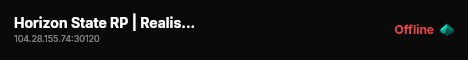 Horizon State RP | Realistic American Roleplay live status badge