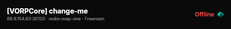 [VORPCore] change-me live status badge