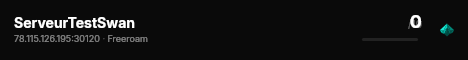 ServeurTestSwan live status badge