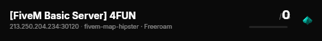 [FiveM Basic Server] 4FUN live status badge