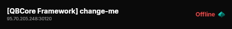 [QBCore Framework] change-me live status badge