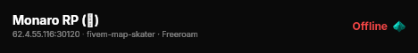 Monaro RP (🌴) live status badge