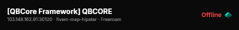 [QBCore Framework] QBCORE live status badge