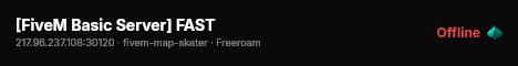 [FiveM Basic Server] FAST live status badge