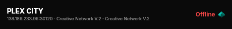 PLEX CITY live status badge