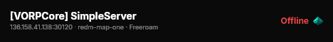 [VORPCore] SimpleServer live status badge