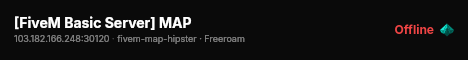 [FiveM Basic Server] MAP live status badge