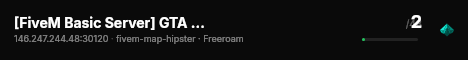 [FiveM Basic Server] GTA Freeroam live status badge