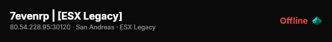 7evenrp | [ESX Legacy] live status badge