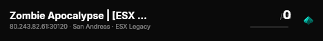 Zombie Apocalypse | [ESX Legacy] live status badge