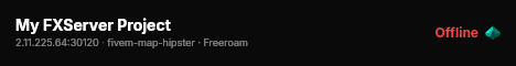 My FXServer Project live status badge