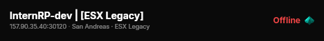 InternRP-dev | [ESX Legacy] live status badge