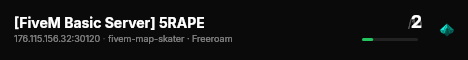 [FiveM Basic Server] 5RAPE live status badge