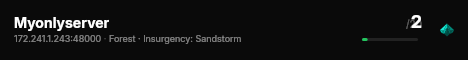 Myonlyserver live status badge