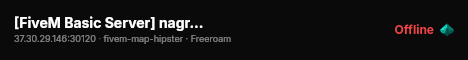 [FiveM Basic Server] nagrywamy live status badge