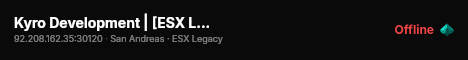 Kyro Development | [ESX Legacy] live status badge
