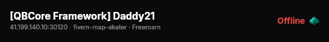 [QBCore Framework] Daddy21 live status badge