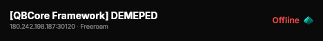 [QBCore Framework] DEMEPED live status badge