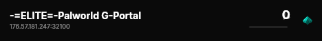 -=ELITE=-Palworld G-Portal live status badge