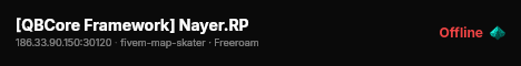 [QBCore Framework] Nayer.RP live status badge