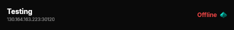 Testing live status badge