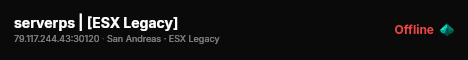 serverps | [ESX Legacy] live status badge