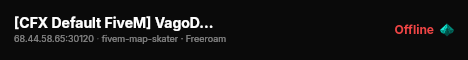 [CFX Default FiveM] VagoDreams live status badge
