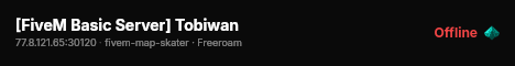 [FiveM Basic Server] Tobiwan live status badge