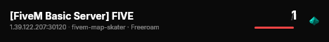 [FiveM Basic Server] FIVE live status badge
