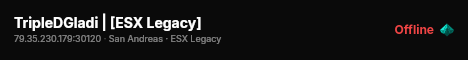 TripleDGladi | [ESX Legacy] live status badge
