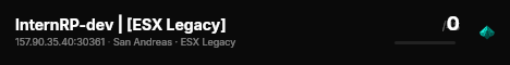 InternRP-dev | [ESX Legacy] live status badge