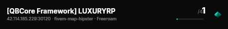 [QBCore Framework] LUXURYRP live status badge
