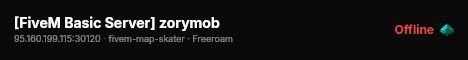 [FiveM Basic Server] zorymob live status badge