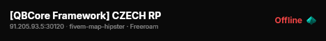 [QBCore Framework] CZECH RP live status badge